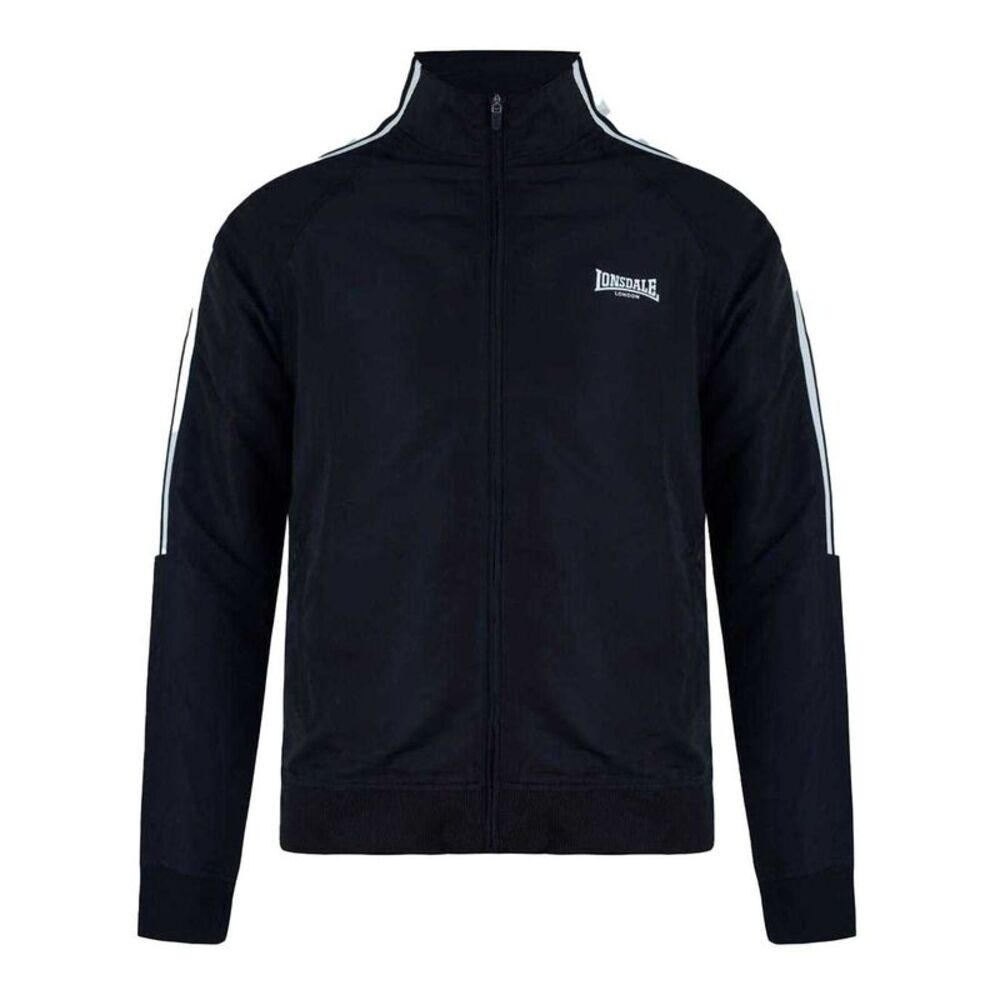 Lonsdale Mens Stripes Track Jacket / Black